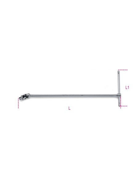 MANGO ARTICULADO MACHO 1/4 PULGADAS EN T 900/40
