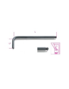 Llave cabeza esferica bruñida mod 96BP