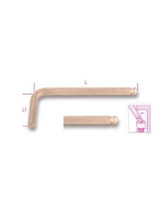 Llave macho antichispa hexagonal mod 96BA