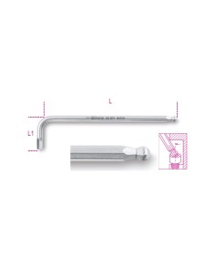 Llave inoxidable con cabeza esferica mod 96BPINOX
