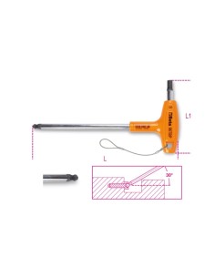 Llave macho hexagonal acodada esferica mod 96 TBP-HS