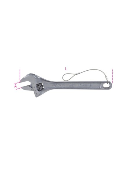 Llave inglesa cromada mod 111E-HS