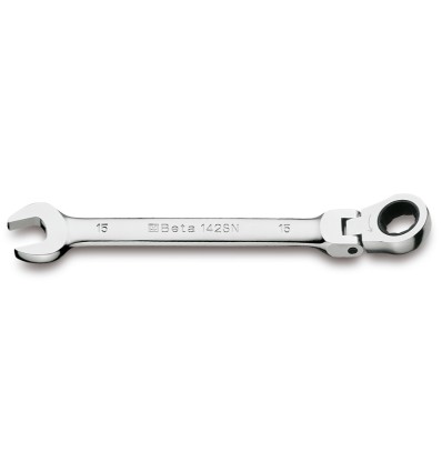 Llave combinada articulada con carraca mod 142SN