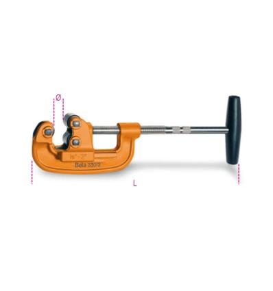 Cortatubo para tubos de gas en acero mod 330