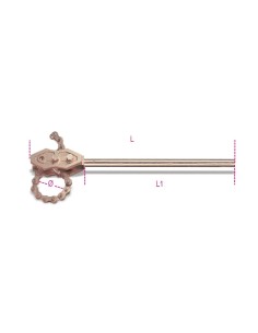 Llave de cadena tipo pesado antichispa 386BA