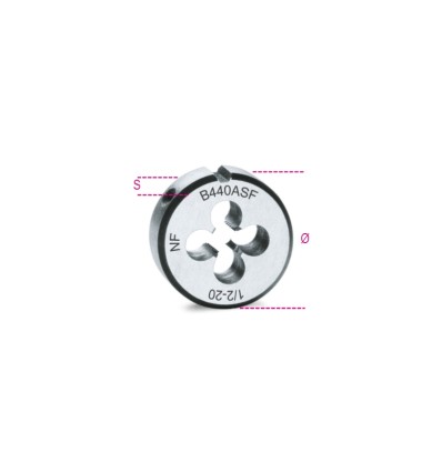 Terraja con paso fino UNF cromada mod 440ASF