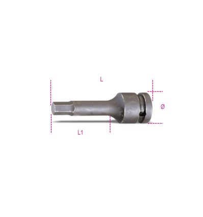Llave vaso macho de impacto hexagonal mod 720ME