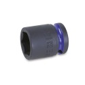 Llave de vaso de impacto color hexagonal con cuadrado hembra 1/2" mod 720