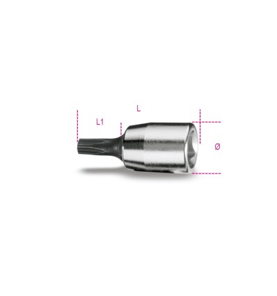 Llave vaso para tornillos con huella estrella mod 900PT