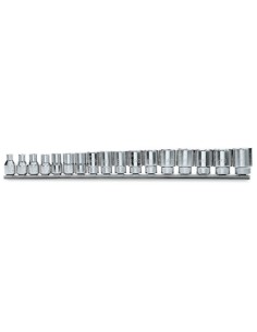 JUEGO 17 LLAVES VASO BOCA HEXAGONAL 910A/SB17