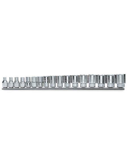 JUEGO 17 LLAVES VASO BOCA HEXAGONAL 910A/SB17