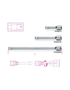 ALARGADERA 3/8 PULGADAS ANGULAR 910AN/75