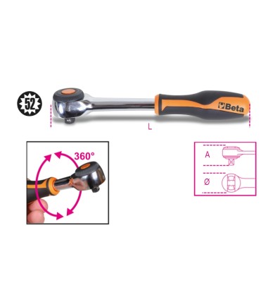 CARRACA REVERSIBLE 3/8 PULGADAS 910/58