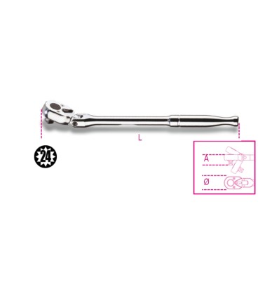 CARRACA ARTICULADA 3/8 PULGADAS MANGO METAL 910M/56