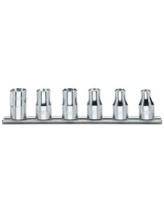 JUEGO 6 VASOS DE MANO PARA TORNILLO CON PERFIL TORX 920FTX/SB6