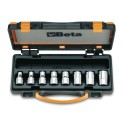 JUEGO 8VASOS DE MANOS PARA TORNILLOS CON PERFIL TORX EN CAJA 920FTX/C8