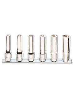 JUEGO 6 VASOS LARGOS PARA TORNILLOS CON HUELLA TORX 920FTX-LSB6