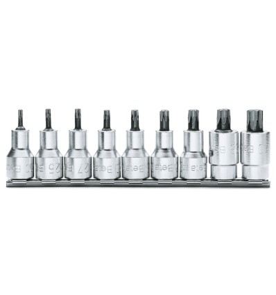 JUEGO 9 VASOS MACHO PAARA TORNILLOS CON PERFIL TORX 920TX/SB9