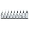 JUEGO 9 VASOS MACHO PAARA TORNILLOS CON PERFIL TORX 920TX/SB9