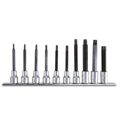 JUEGO 10 VASOS MACHO PARA TORNILLO CON HUELLA TORX 920TX-L/SB10