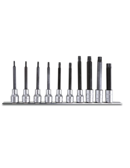 JUEGO 10 VASOS MACHO PARA TORNILLO CON HUELLA TORX 920TX-L/SB10
