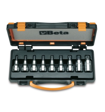 JUEGO 9 VASOS MACHO PARA TORNILLO CON HUELLA TORX EN CAJA 920TX/C9