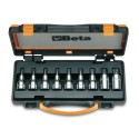 JUEGO 9 VASOS MACHO PARA TORNILLO CON HUELLA TORX EN CAJA 920TX/C9