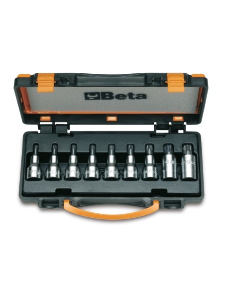 JUEGO 9 VASOS MACHO PARA TORNILLO CON HUELLA TORX EN CAJA 920TX/C9