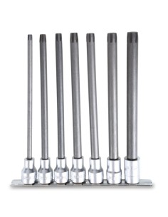 JUEGO 4 LLAVES VASO PARA TORNILLOS HEXA-ACANALADOS EXTRA-LARGAS 920ES-XL/SB7