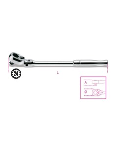CARRACA REVERSIBLE ARTICULADA 1/2 PULGADAS METAL 920M/56