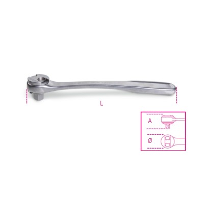 CARRACA REVERSIBLE 1/2 PULGADAS 920/55 INOX