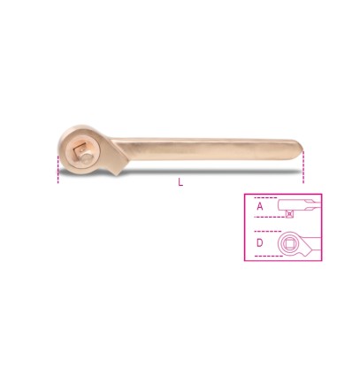CARRACA ANTICHISPA 1/2 PULGADAS SENCILLA 921BA/50