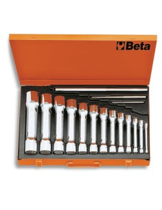 JUEGO 13 LLAVES TUBO 2 BOCAS PESADAS EN CAJA 930/C13