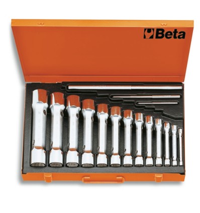 JUEGO 13 LLAVES TUBO 2 BOCAS PESADAS EN CAJA 930/C13
