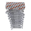 JUEGO 17 LLAVES PIPA DOBLE HEXAGONAL-BIHEXAGONAL CROMADA EN CAJA 932/S17