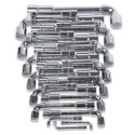 JUEGO 25 LLAVES PIPA DOBLE HEXAGONAL-BIHEXAGONAL CROMADA EN CAJA 932/S25