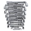 JUEGO 25 LLAVES PIPA DOBLE HEXAGONAL-BIHEXAGONAL CROMADA EN CAJA 932/S25
