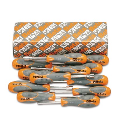 JUEGO 12 LLAVE VASO HEXAGONAL BIMATERIAL LARGO 943BX EN CAJA 943BX/S12