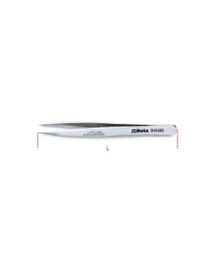 PINZAS PUNTA FUERTE RECTA INOX 999B