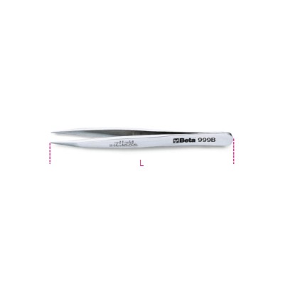 PINZAS PUNTA FUERTE RECTA INOX 999B