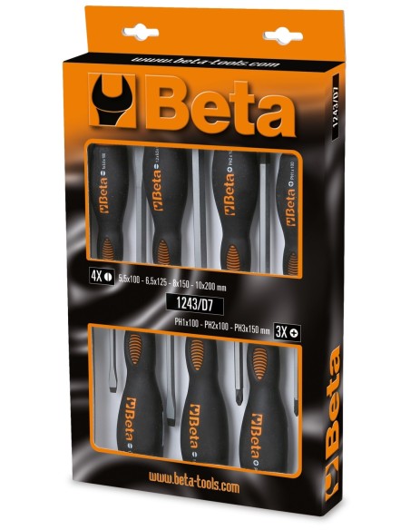 JUEGO 7 DESTORNILLADORES EN CAJA 1243/D7