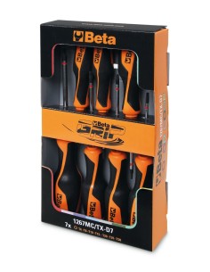 JUEGO 7 LLAVES MACHO TORX 1267MC/TX-D7