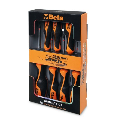 JUEGO 7 LLAVES MACHO TORX 1267MC/TX-D7