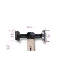 MARTILLO CABEZA PLANA-CUADRADA 1357Z/45