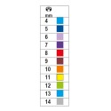 Llave de vaso hexagona de colores mod 900MC