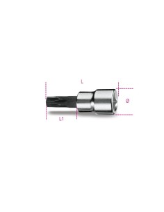 Llave vaso para tornillo con huella estrella cinco puntas mod 910PT