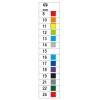 Llave vaso hexagonal de colores mod 920MC