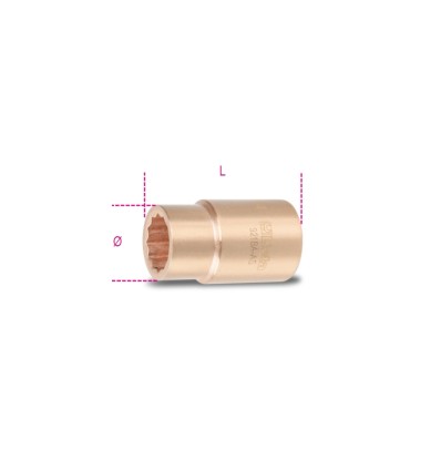 Llave vaso antichispa bihexagonal mod 921BA-AS