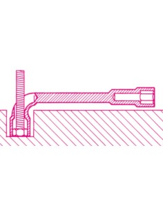 Llave pipa doble hexagonal-bihexagonal cromada mod 932