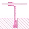 Llave pipa doble hexagonal cromada mod 933